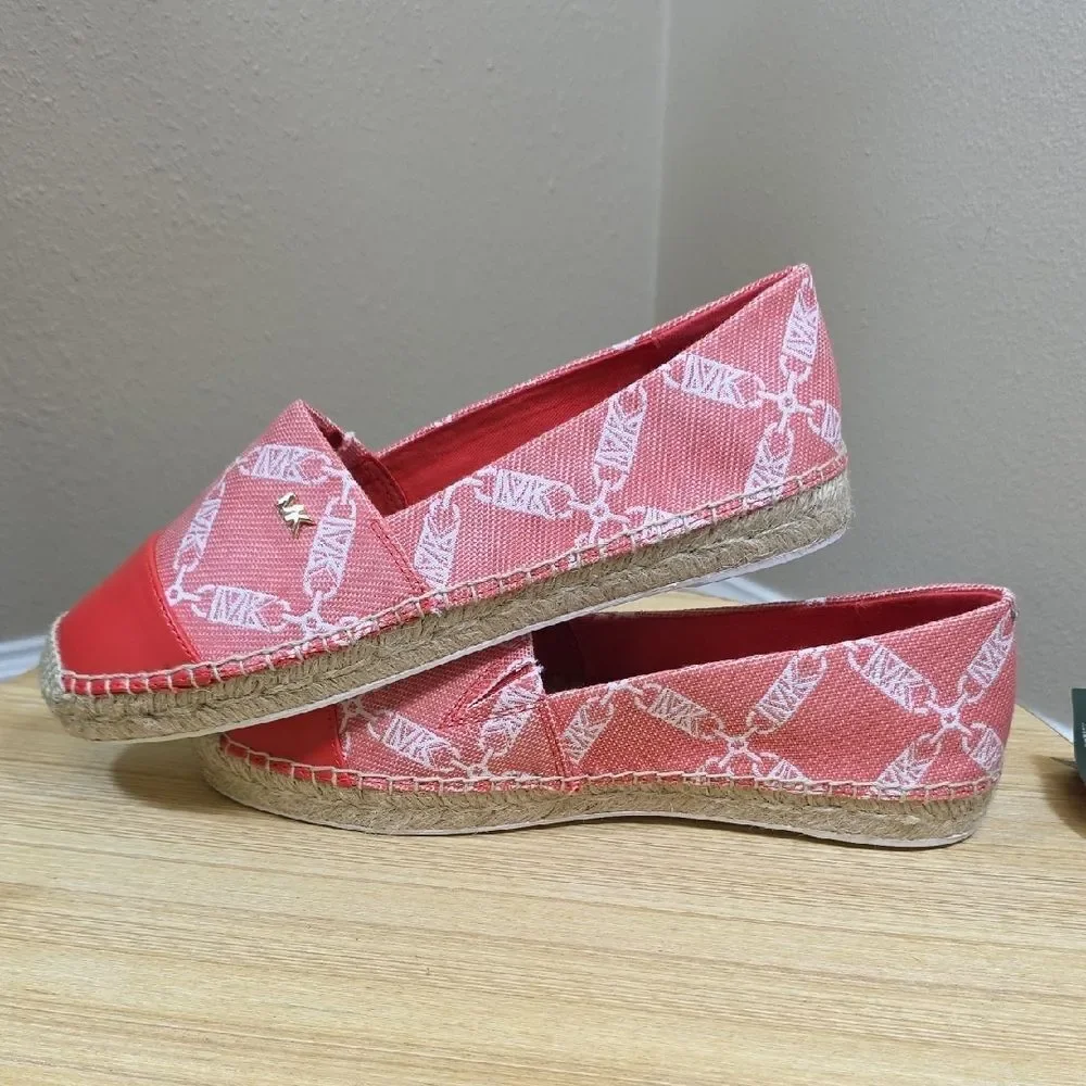 Michael Kors Kendrick Leather Toe-Cap Flats